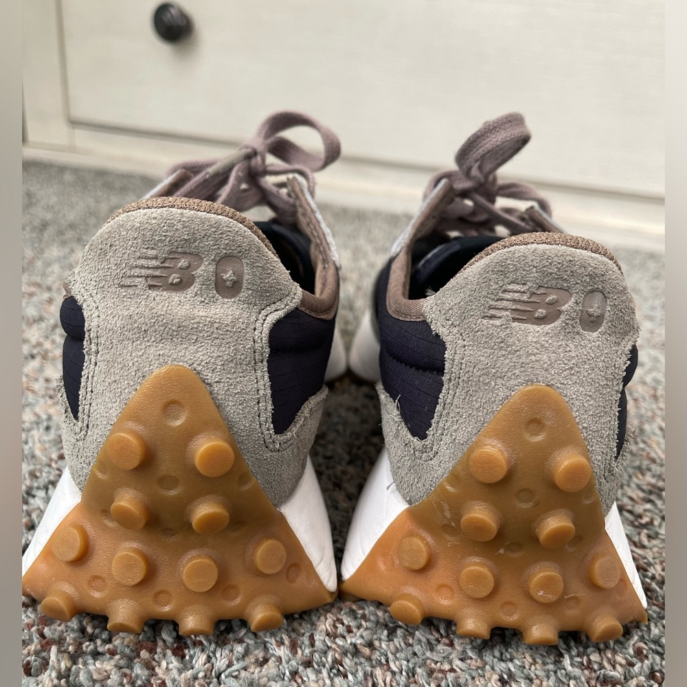 Women's Grey & Black Athletic Sneakers with White Accent - Picture 7 of 12